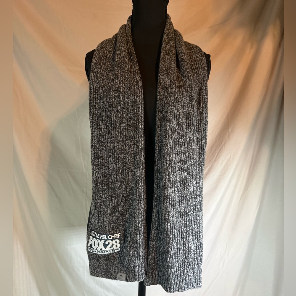 Roots73 Knit Scarf – Dark Grey Heather